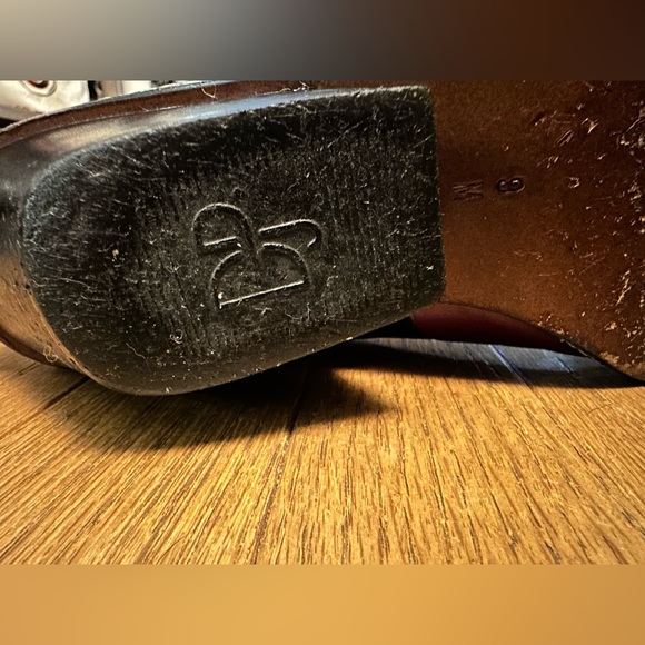 Donald J. Pliner Black and Red Genuine Leather Ankle Boots - Picture 8 of 12